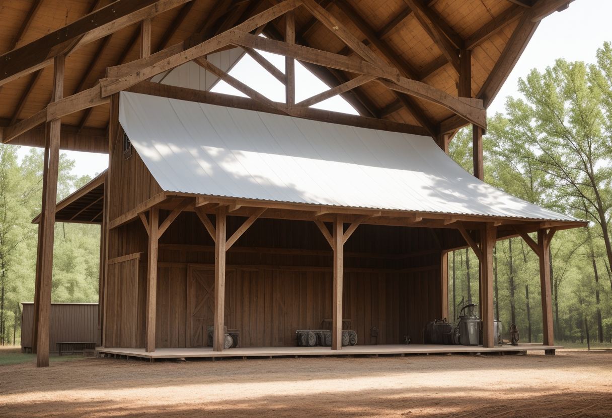 Barn-style utility space